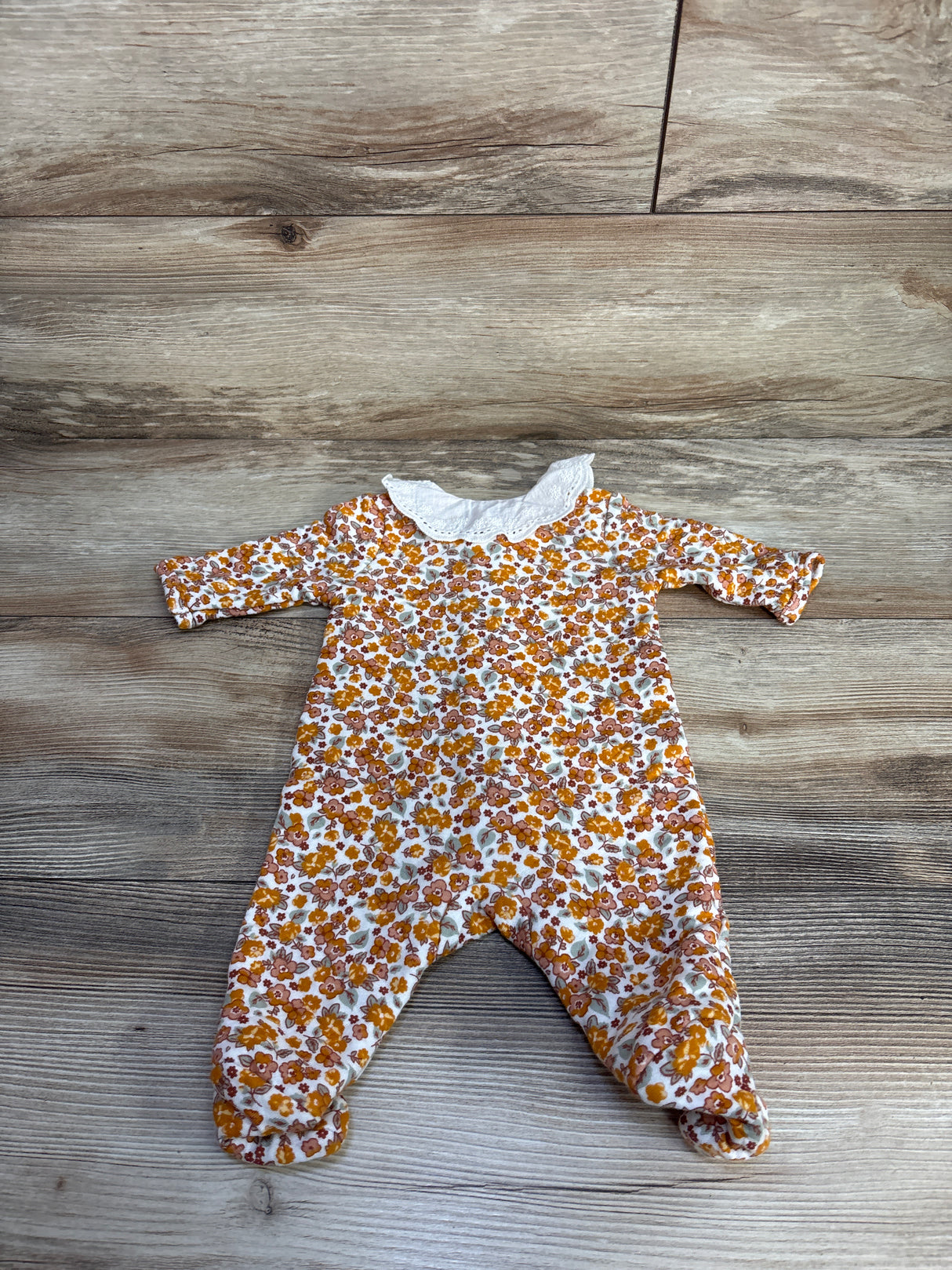 Nicole Miller Footed Coverall Orange sz 0-3m