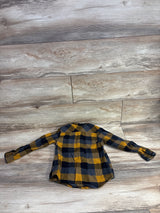 Distortion Buffalo Plaid Button Flannel Yellow sz 4T
