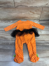 Baby Essentials Pumpkin Tutu Coverall Orange sz 6m