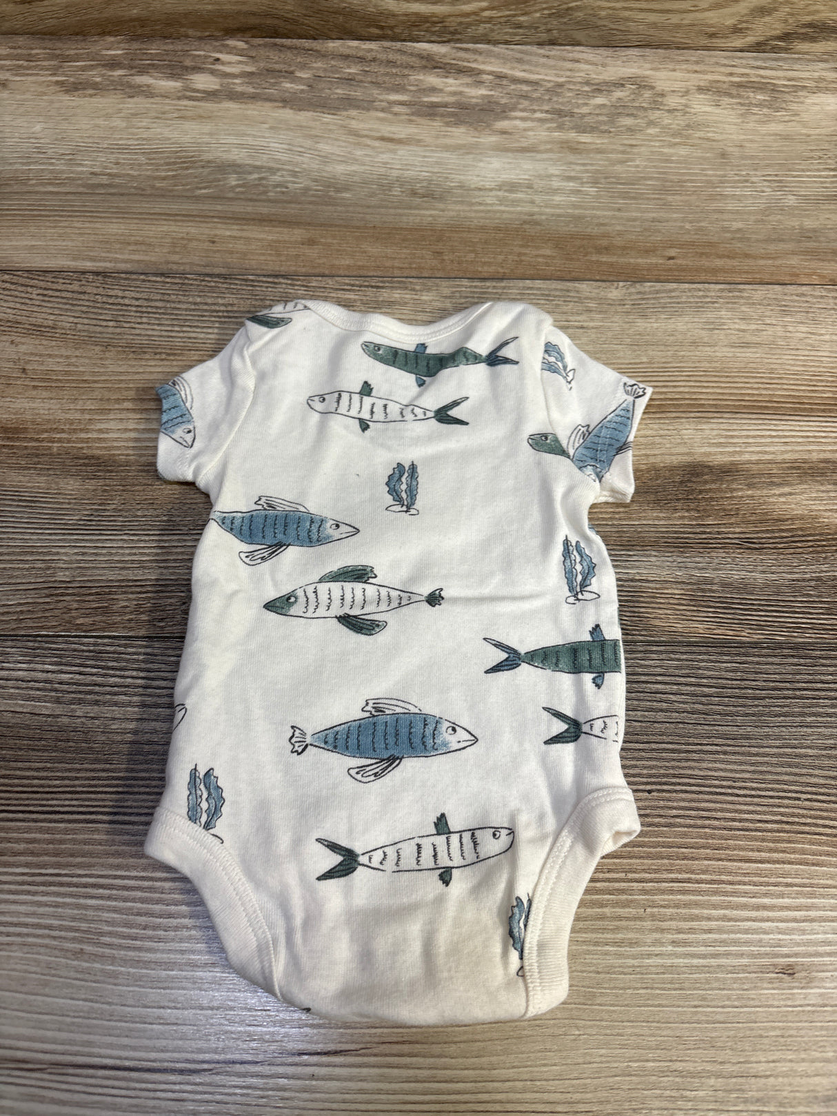 Little Planet Organic Fish Bodysuit Ivory sz Newborn