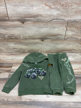 Monster Jam 2pc Pullover Sweatshirt & Joggers Set Green sz 2T