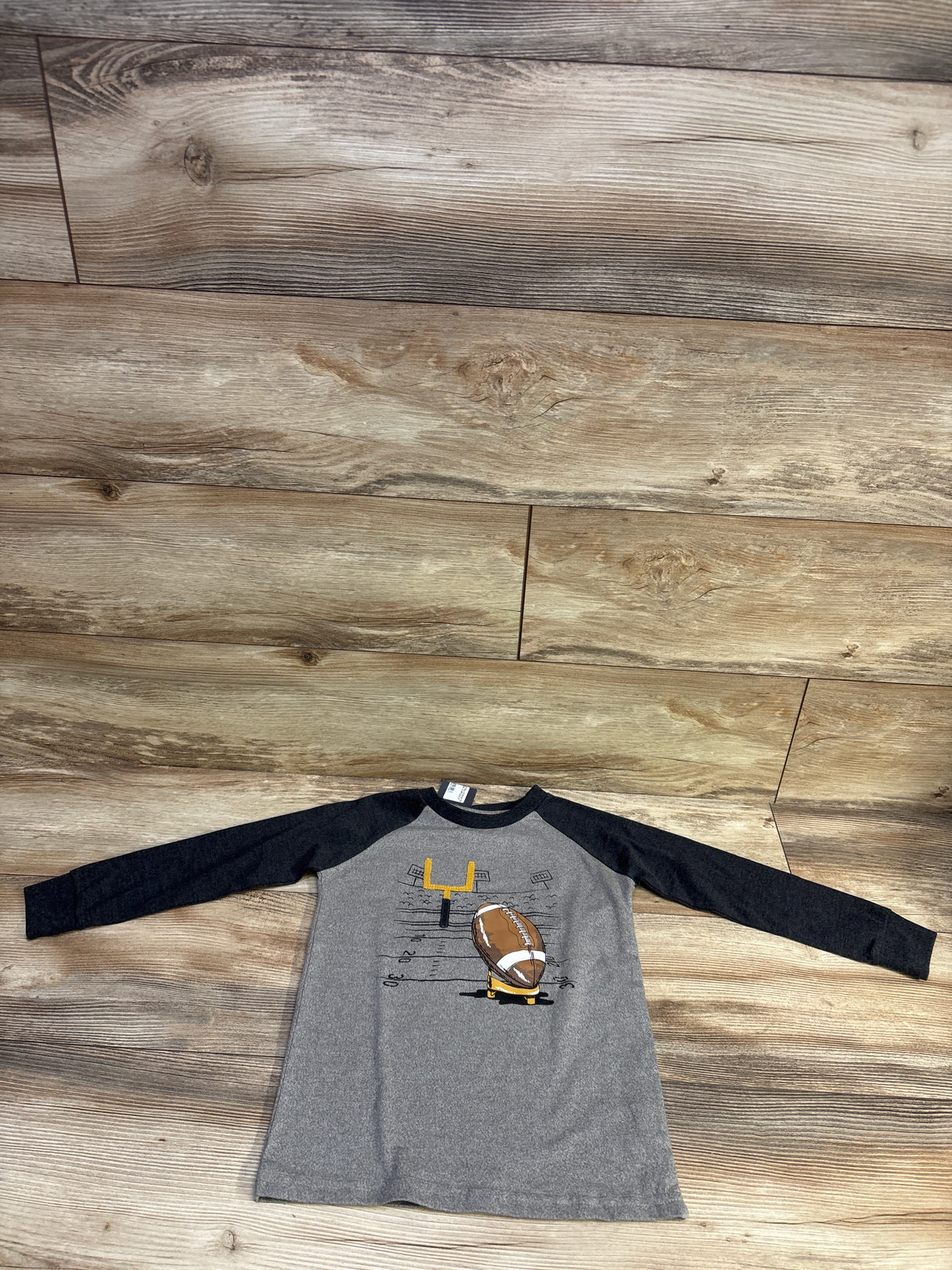 NEW CR Sports Football Long Sleeve Shirt Grey sz 4T