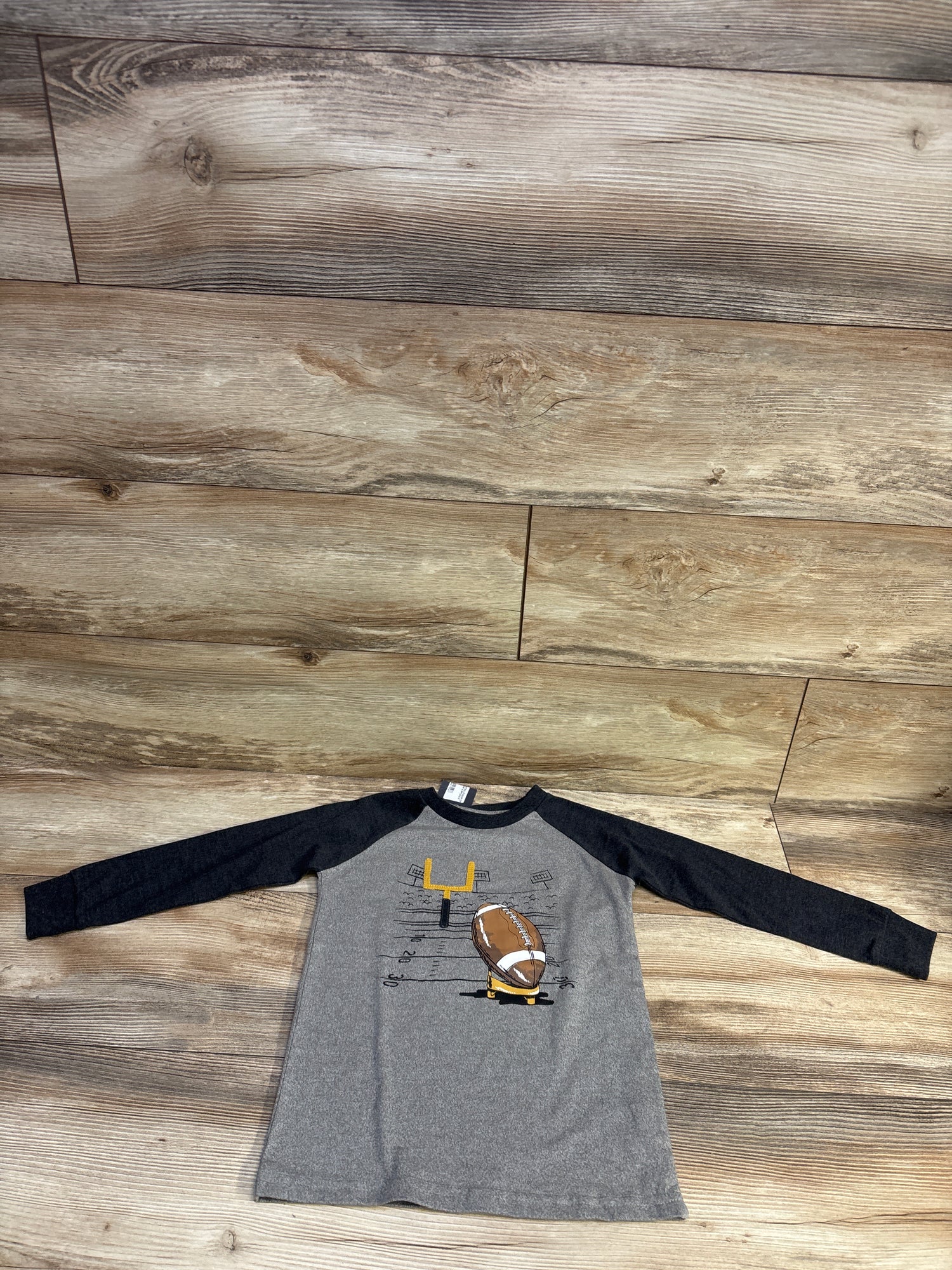NEW CR Sports Football Long Sleeve Shirt Grey sz 4T