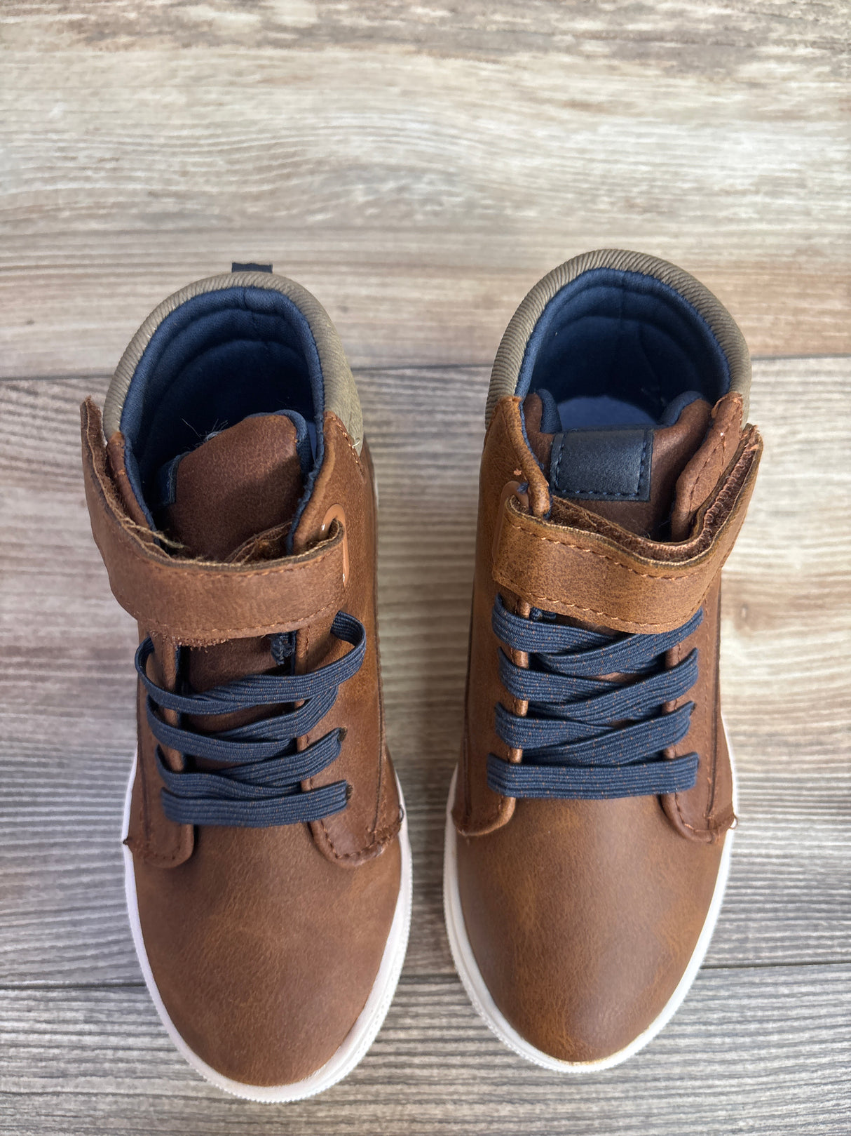 NWOT Wonder Nation Casual High-Top Sneakers, Brown sz 10c