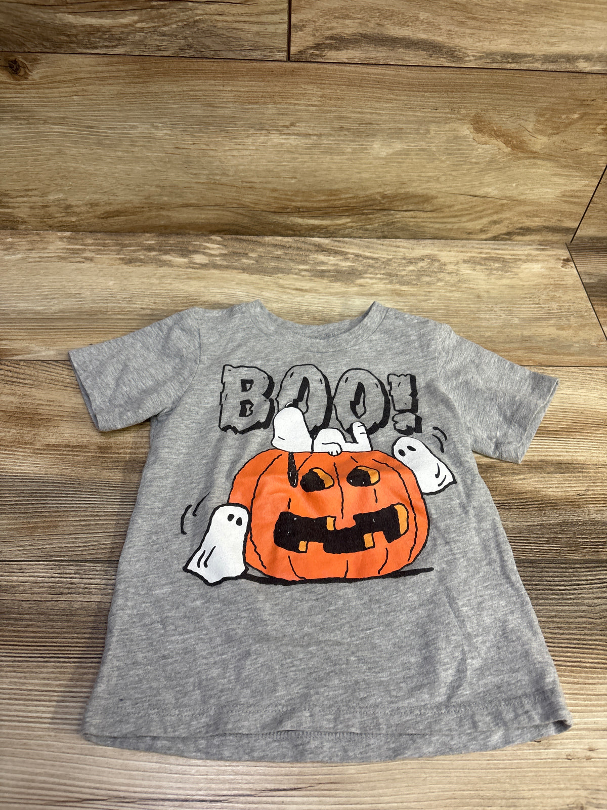 Peanuts Boo! Shirt Grey sz 3T