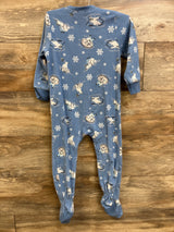 Old Navy Winter Blanket Sleeper Blue sz 3T