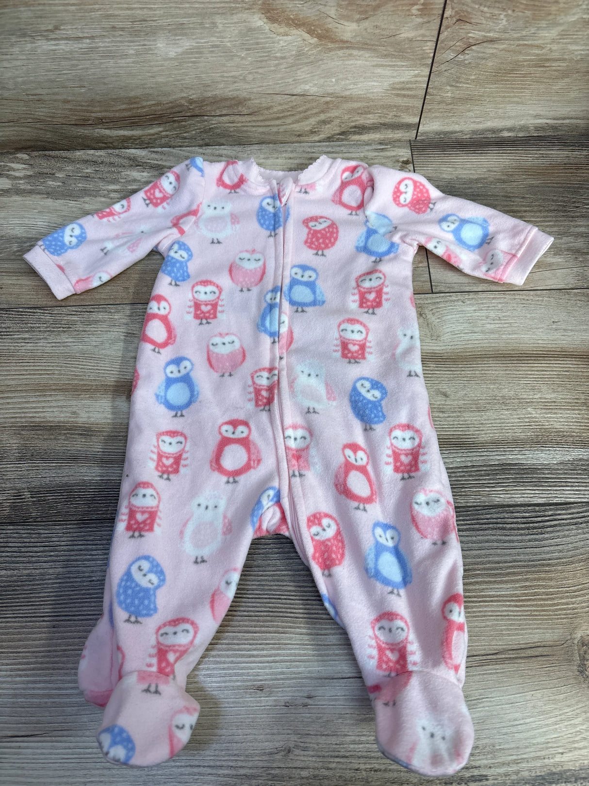Little Me Owl Blanket Sleeper Pink sz 3m