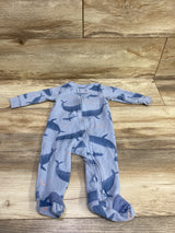 Just One You Waffle Knit Sleeper Blue sz 6m