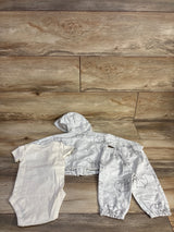 Carter's 3pc Elephant Jacket, Bodysuit, & Pants Set Grey sz 6m