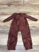 Carter's Bear Hooded Coverall Brown sz 18m