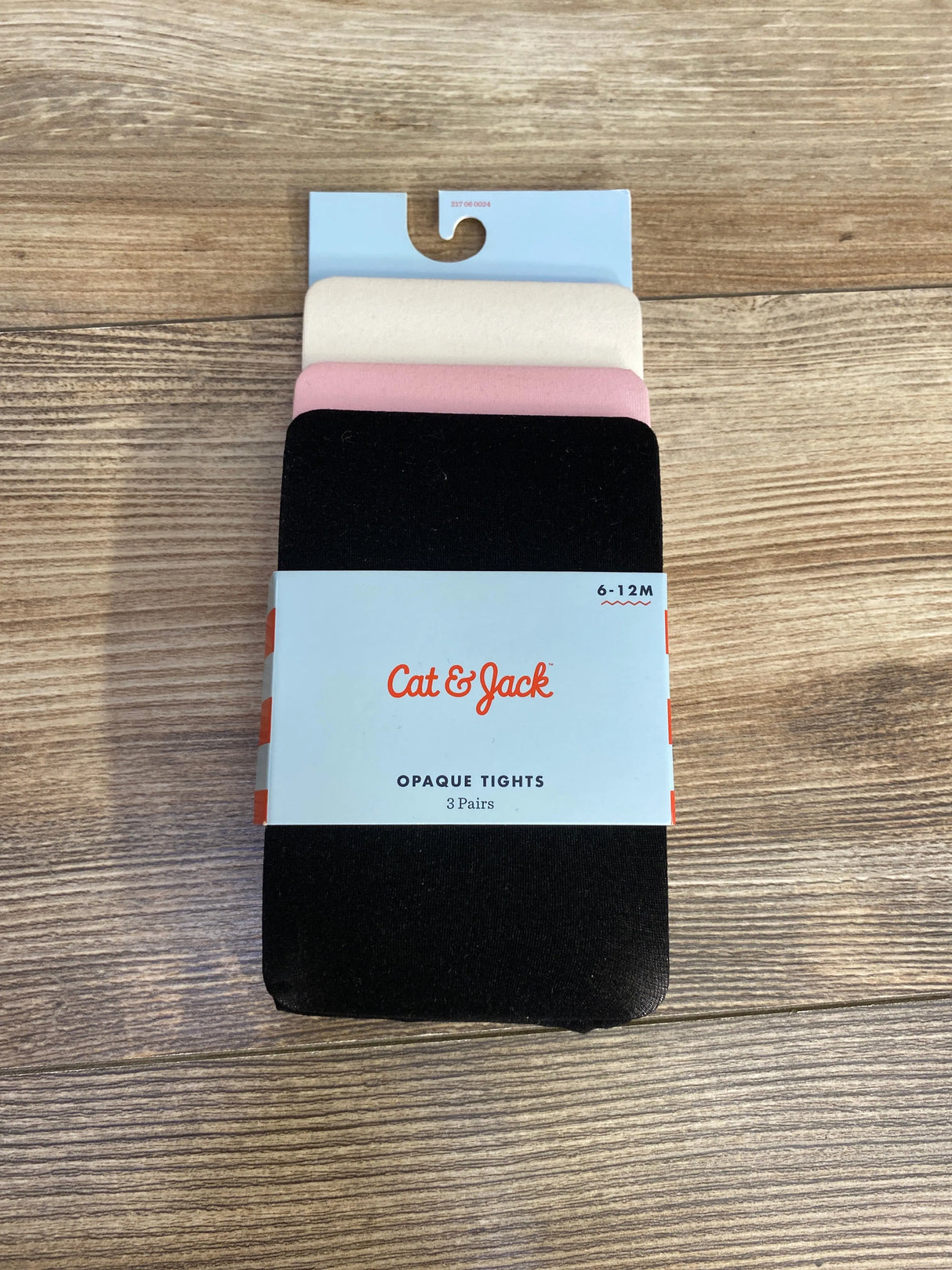 NEW Cat & Jack 3pk Solid Opaque Tights sz 6-12m