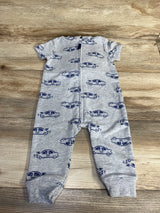 Carter's Car Print Hooded Romper Grey sz 9m