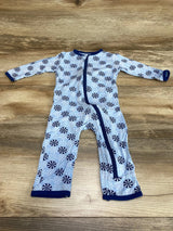 Kickee Pants Zippered Coverall in Pond Candy Blue sz 3-6m