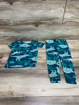 Just One You 2pc Dino Pajama Set Green sz 3T