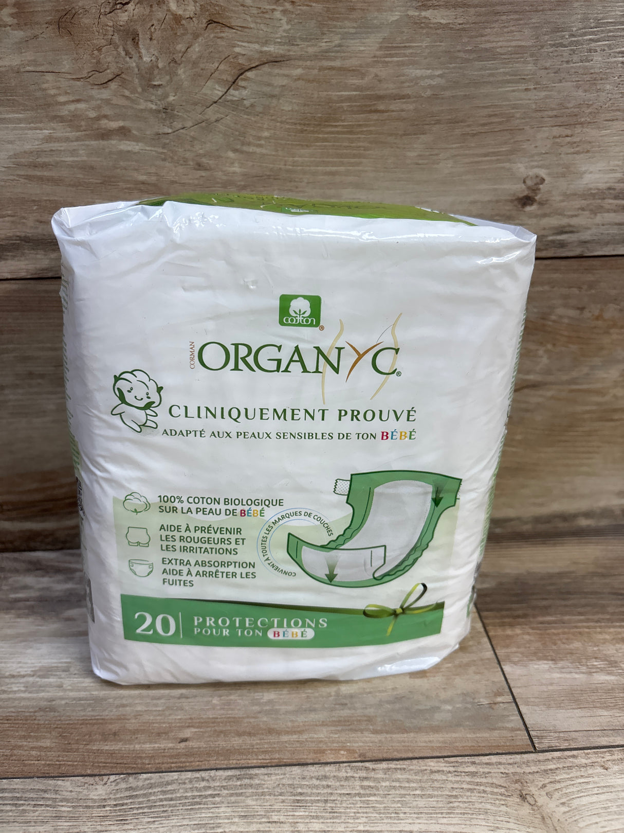 NEW Organyc 20ct Baby Diaper Liners