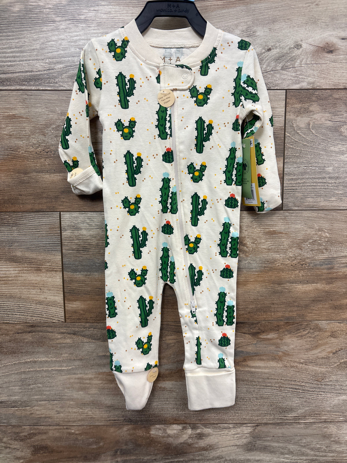 NEW M  + A by Monica + Andy Cactus Convertible Sleeper Beige sz 3-6m