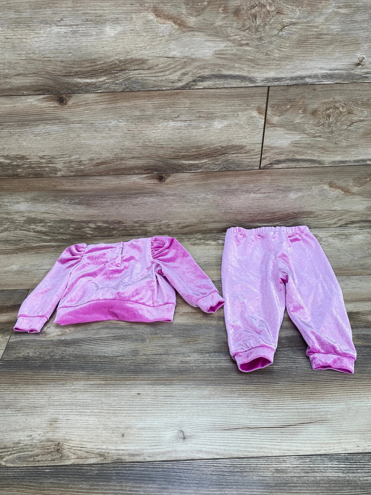 Habitual Kids Velvet 2pc Set Pink sz 12m