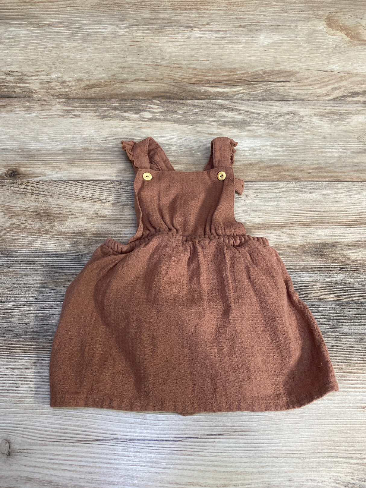 H&M Pinafore Dress Brown sz 12m