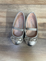 Nina Kendalla Platino Crackle Metallic Ballet Flats sz 7c