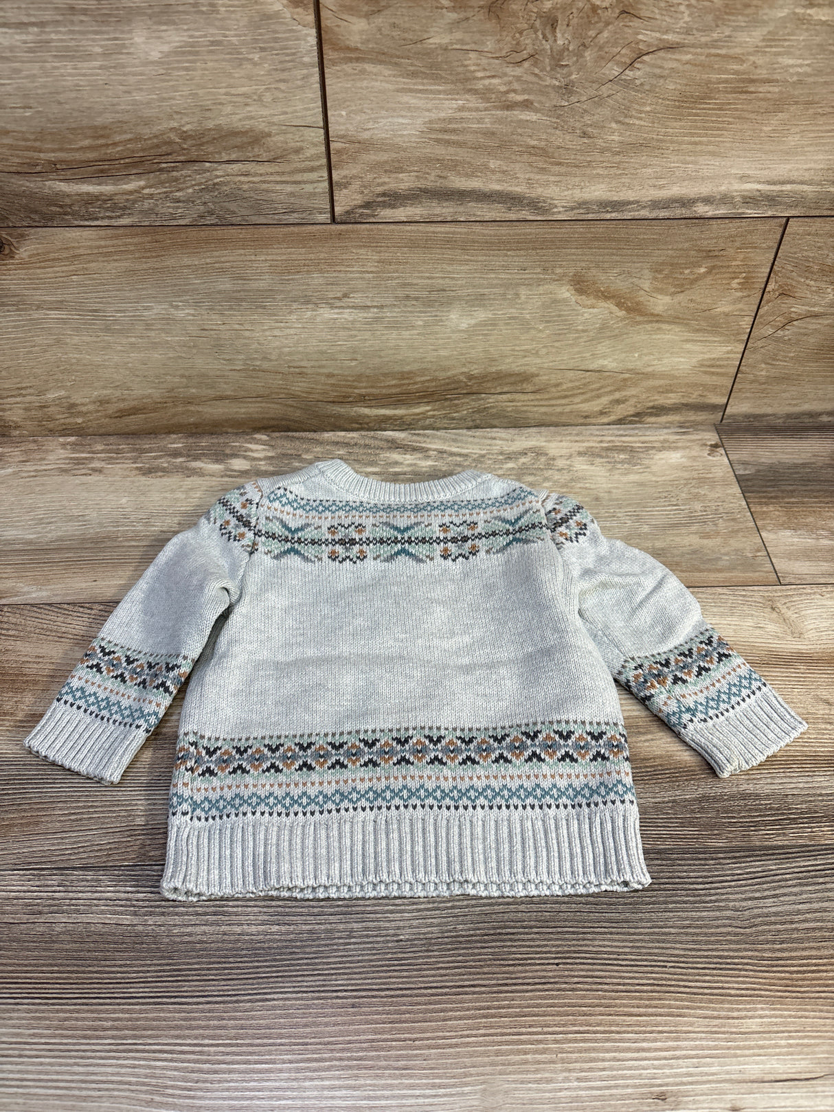 Baby Gap x Star Wars Fair Isle 'The Child' Sweater Grey sz 12-18m