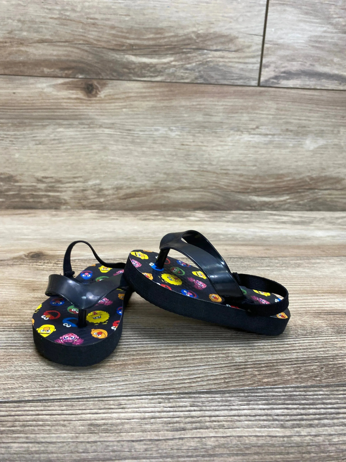 Sesame Street Flip-Flops Black sz 3c