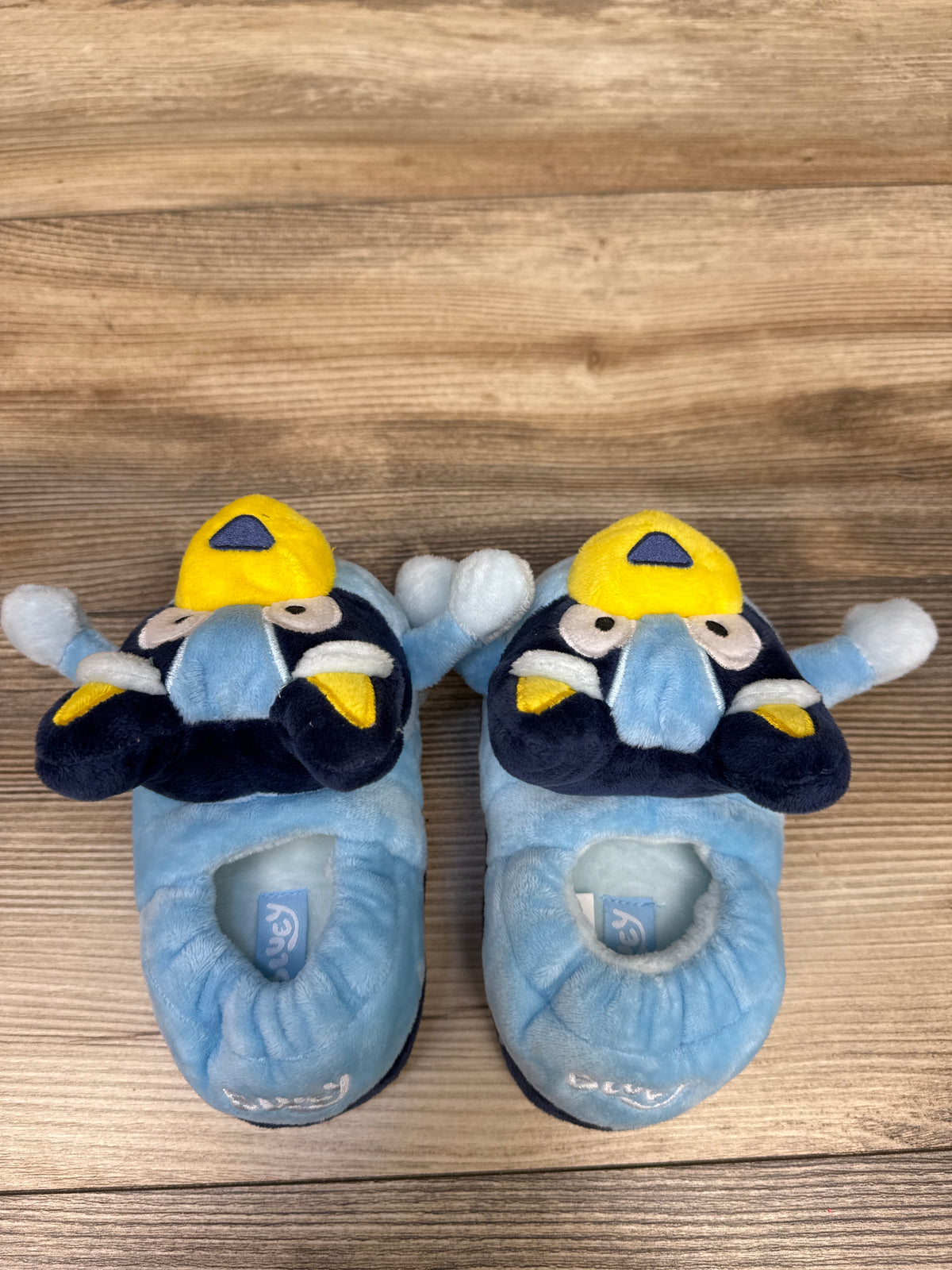 Bluey 3D Head Slippers Blue sz 9/10c