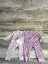 NEW Cloud Island 2pk So Very Soft Modal Blend Sleepers Pink sz 12m