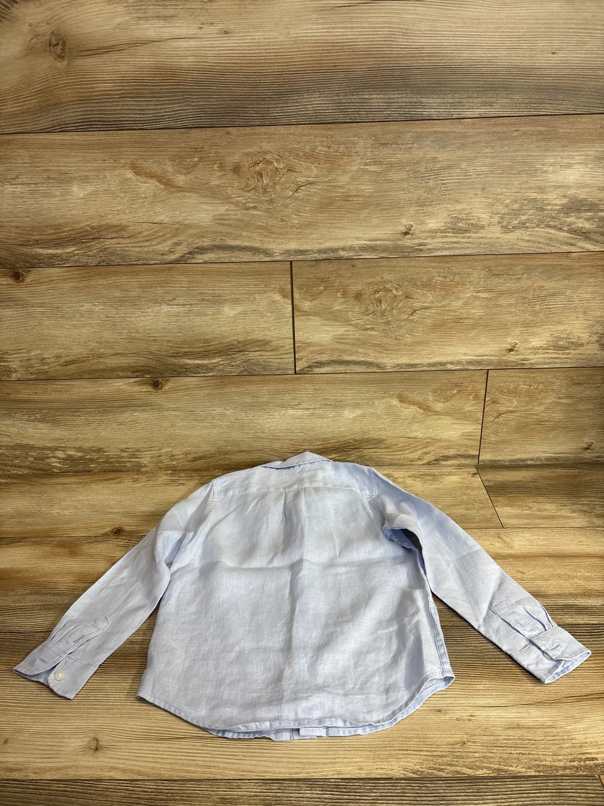 Janie & Jack The Linen Shirt Blue sz 5T