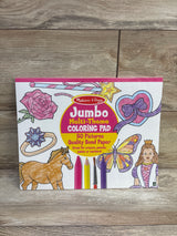 NEW Melissa & Doug Jumbo Multi-Theme Coloring Pad 50pg