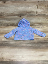 Levi's Floral Full Zip Hoodie Blue sz 18m