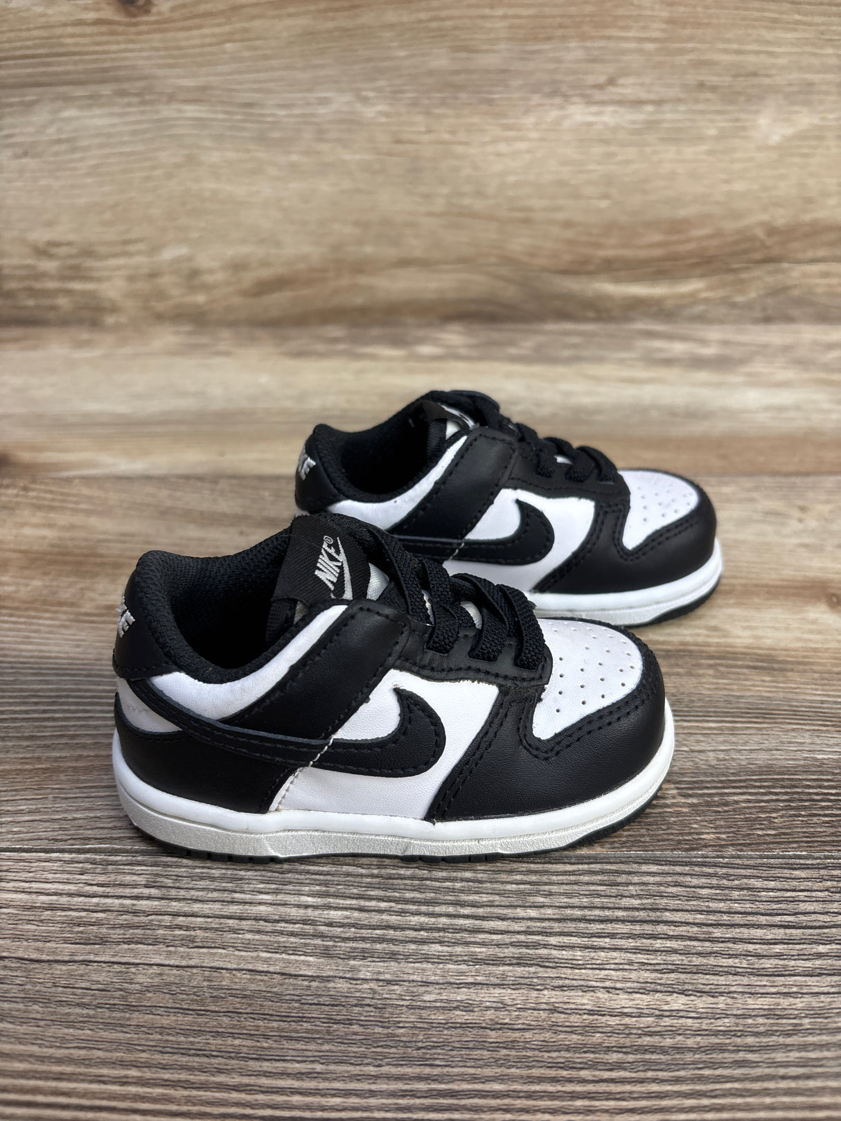 Nike Dunk Low TD 'Black White' Sneakers sz 5c