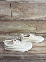 NEW Cat & Jack Casual Canvas Sneakers Cream sz 5Y