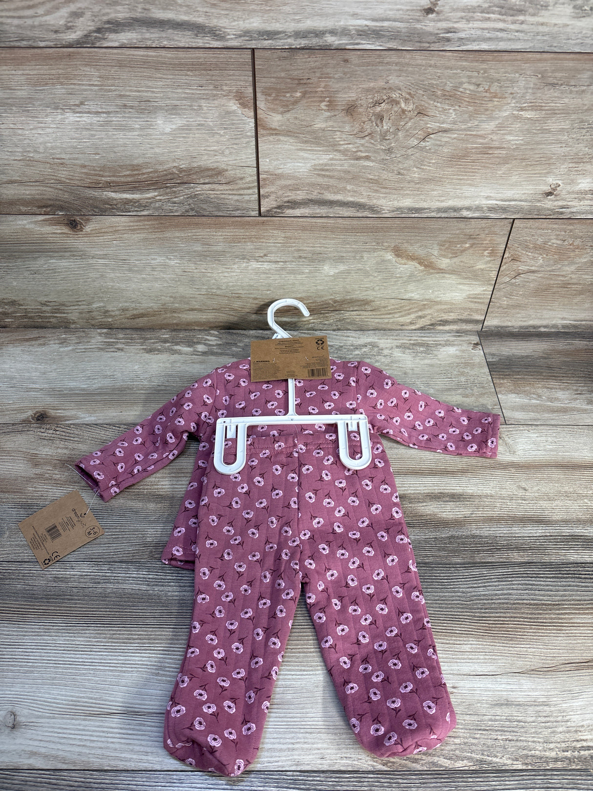 NEW Dreamgro 3pc Quilted Cardigan, Pants, & Buddy Set Pink sz 3-6m