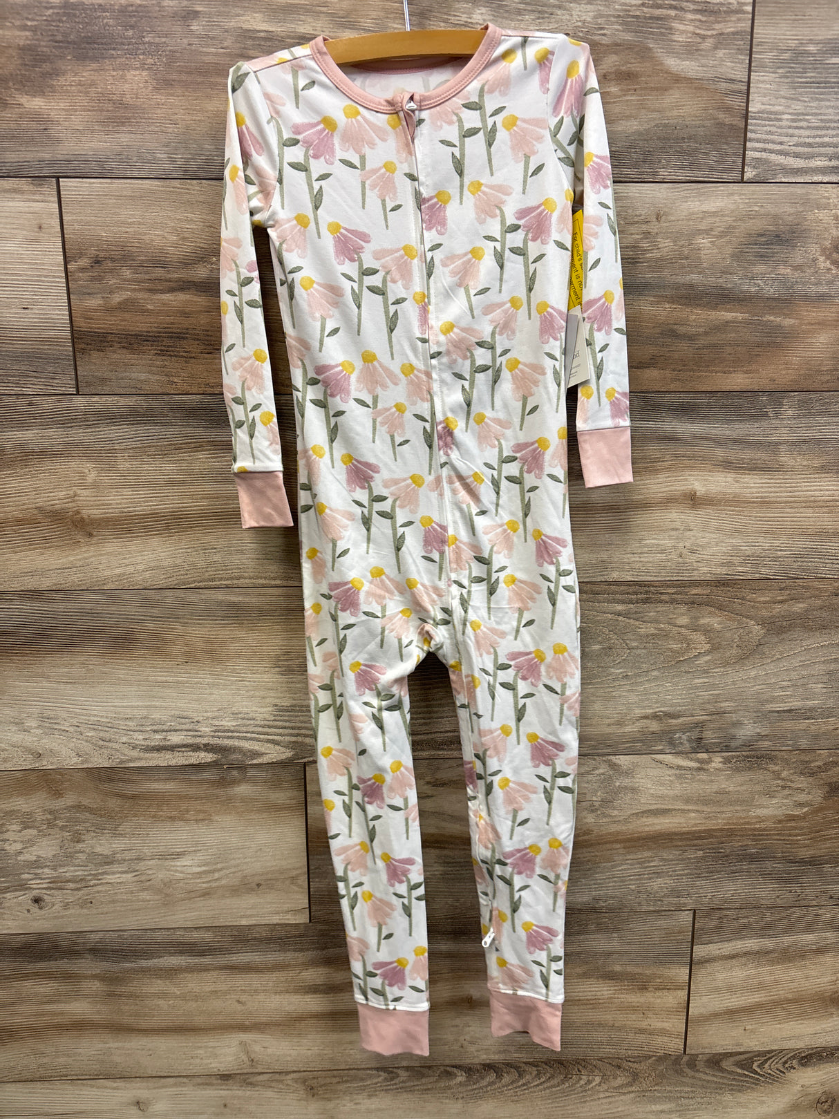 NEW Cloud Island Floral Sleeper White sz 5T
