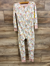 NEW Cloud Island Floral Sleeper White sz 5T