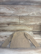 H&M Waffle-Knit Henley Sweater Brown sz 5-6T