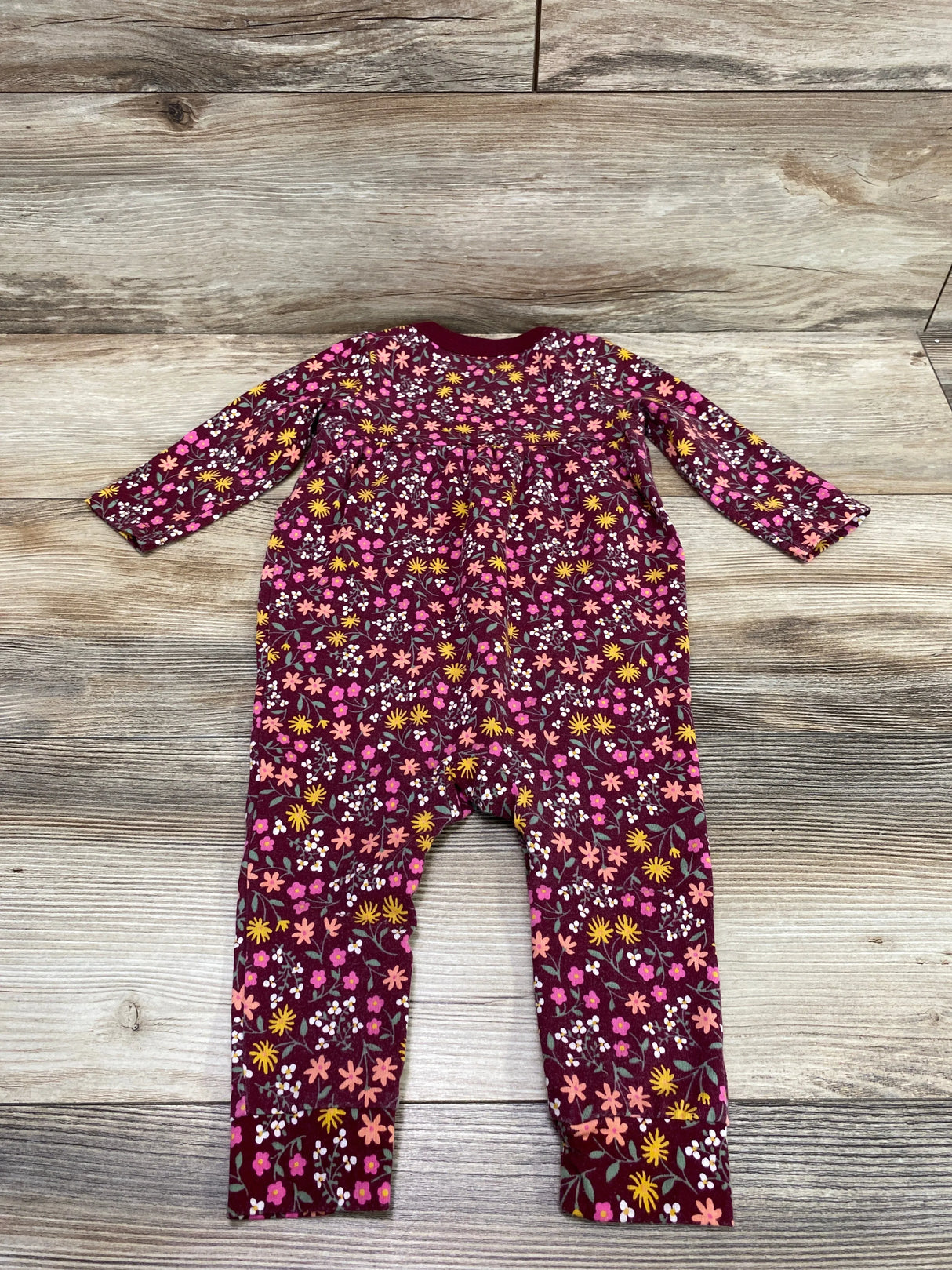 Cat & Jack Floral Coverall Red sz 6-9m - Me n Mommy To Be
