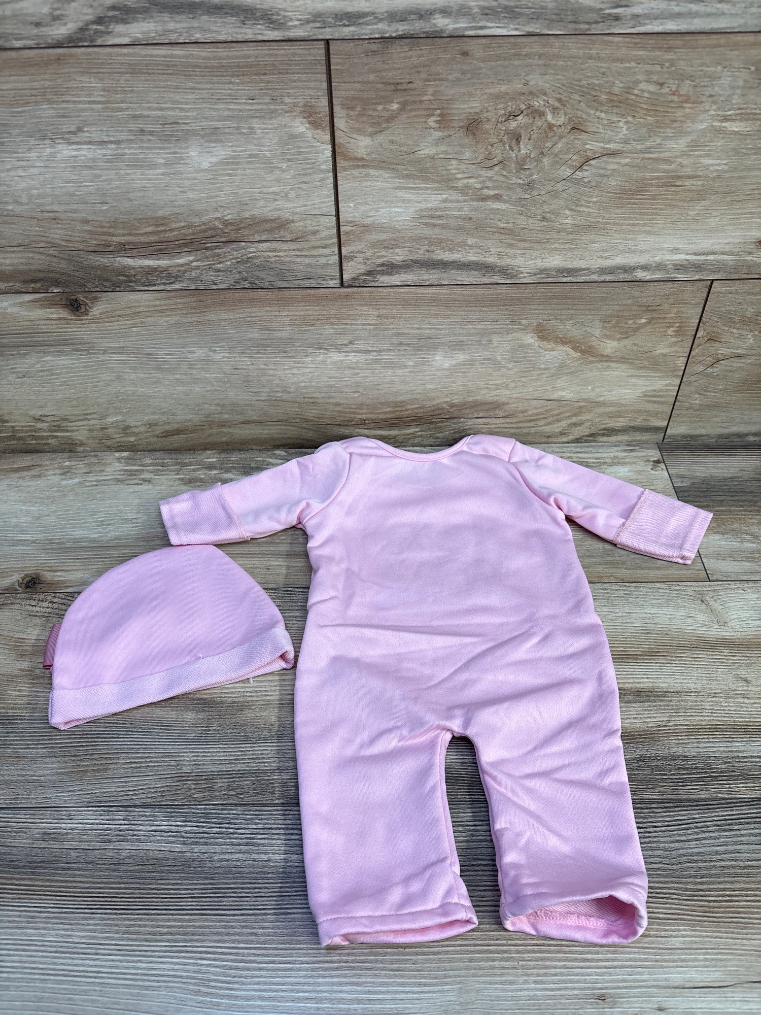 Shein 2pc Hello World Coverall & Hat Set Pink sz 1-3m