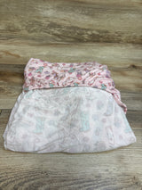 In My Jammers x Karissa Kay Abbott Fitted Bamboo Crib Sheet in Western Pink 52x28''