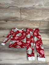 Burt's Bees 2pc Christmas Pajama Set Red sz 4T