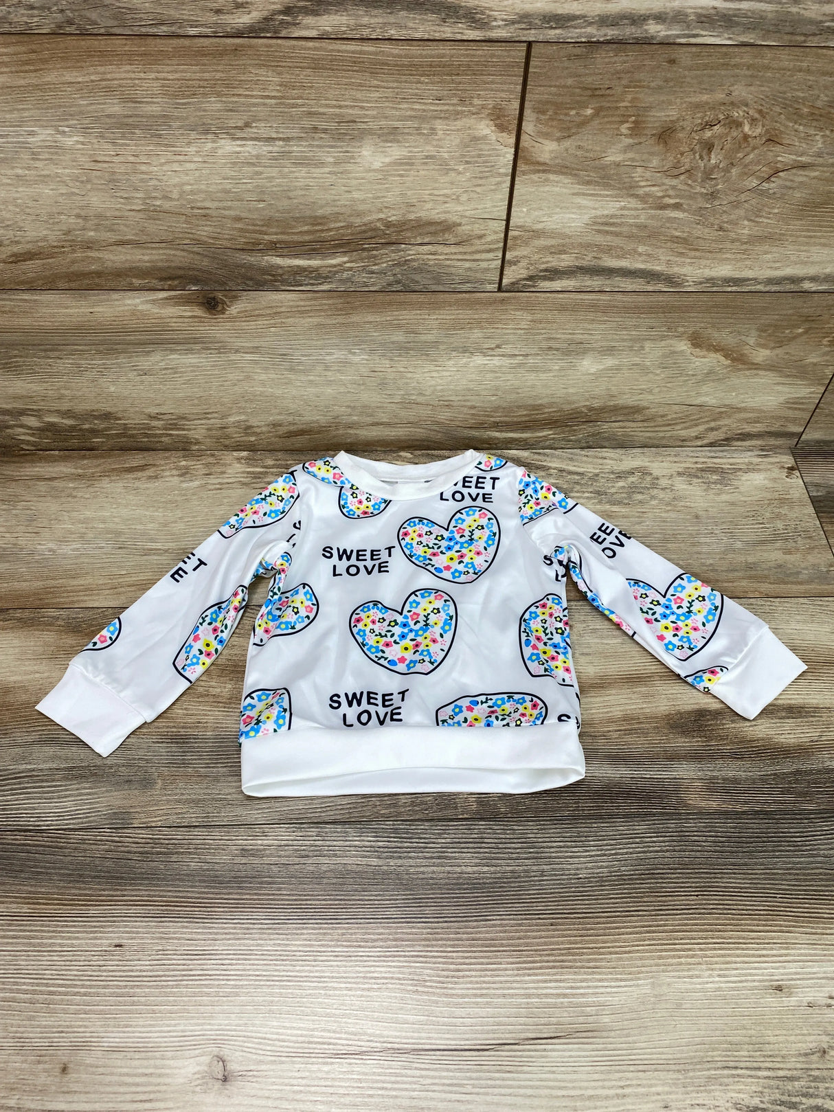 Sweet Love Sweatshirt White sz 12-18m