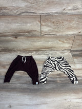 Honest Baby 2pk Striped Pull On Pants Cream sz Newborn