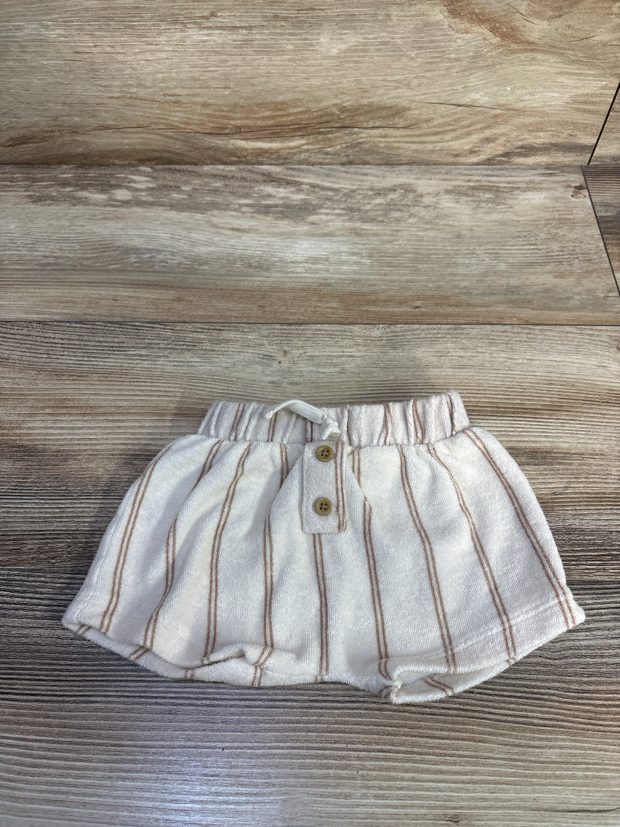 Grayson Mini Striped Terry Cloth Shorts Ivory sz 0-3m