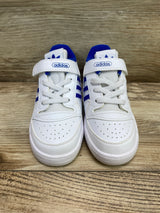 Adidas Boy's Forum Low CL Sneaker White/Royal Blue Sz 9c