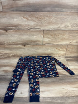 Wonder Nation 2pc Football Pajama Set Navy sz 5T