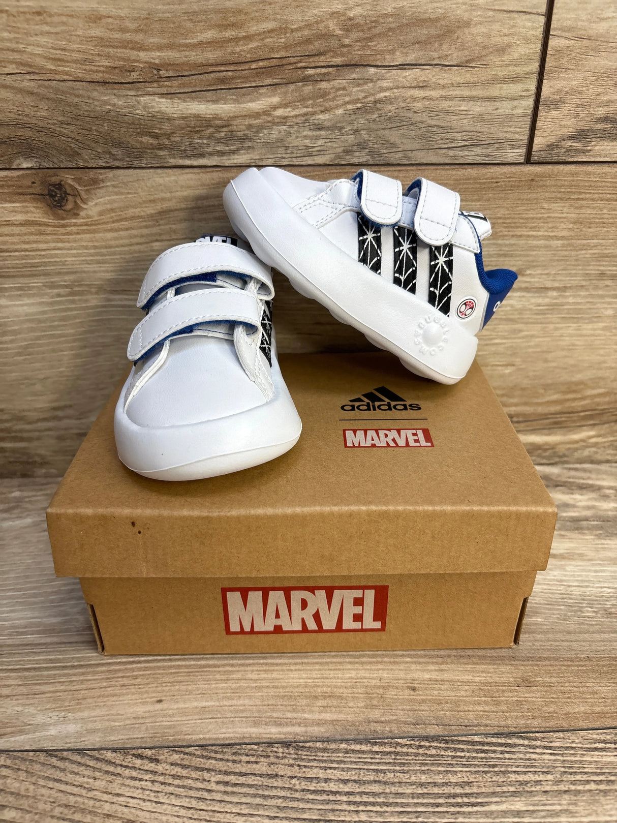 NEW Adidas Grand Court Spider-Man CF Trainers sz 4c - Me n Mommy To Be