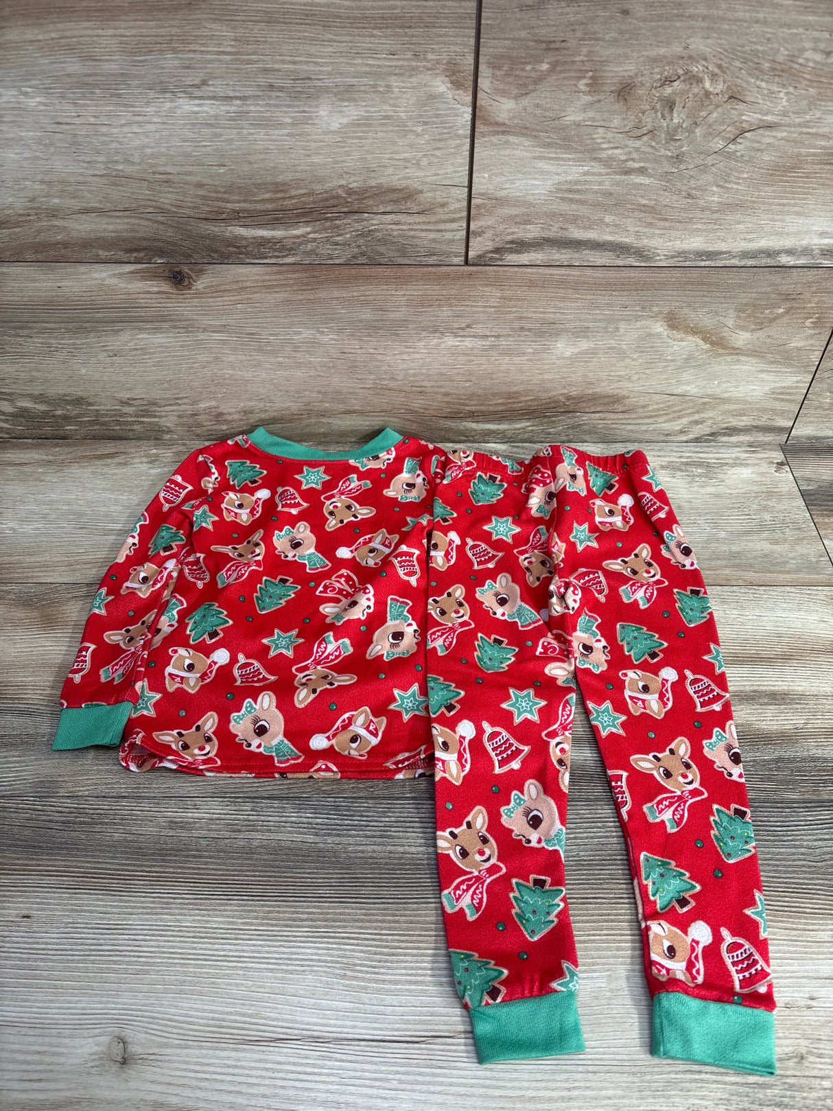 Rudolph The Red Nose Reindeer 2pc Pajama Set Red sz 3T