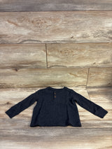 Children's Place Thermal Henley Shirt Grey sz 18-24m