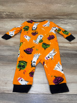 Hyde & Eek! Halloween Blanket Sleeper Orange sz 3-6m