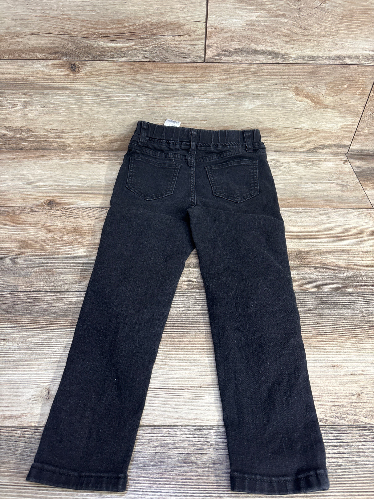 Shein Distressed Red Paint Dots And Red Patchwork Design Jeans Black sz 5T